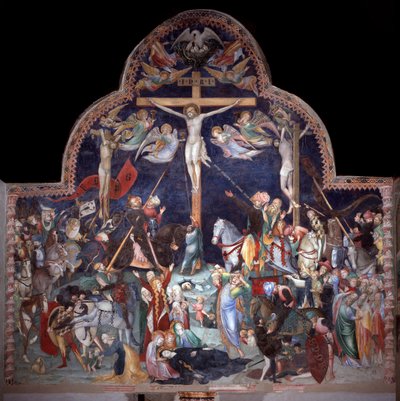 Korsfæstelse (Fresco af Lorenzo Salimbeni