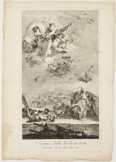 Sankt Thecla beder om afslutningen på pesten i byen Este af Lorenzo Tiepolo