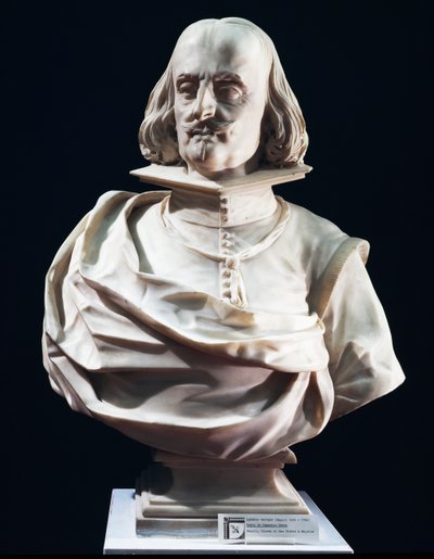 Marmorbuste af Domenico Petra, af Lorenzo Vaccaro (1655-1706), Peterskirken i Maiella, Napoli, Italien af Lorenzo Vaccaro