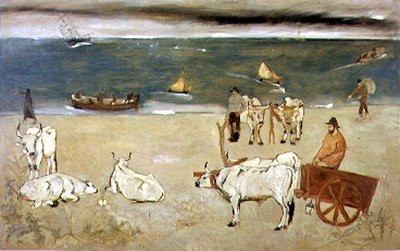 Georgica (olie på panel) af Lorenzo Viani