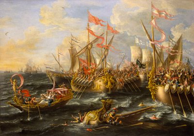 Slaget ved Actium, 2. september 31 f.Kr. af Lorenzo a Castro