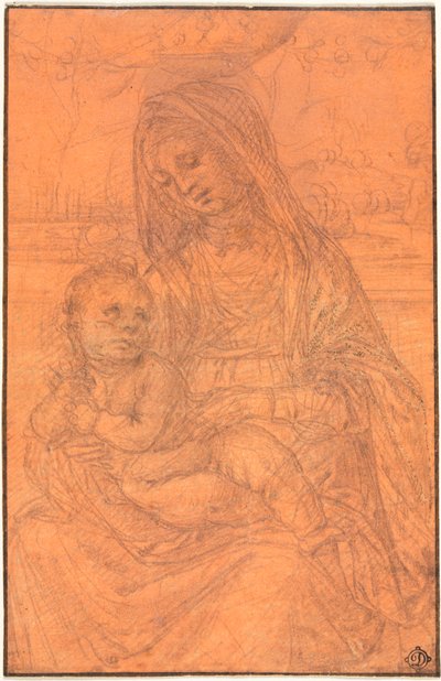 Jomfruen og barnet, ca. 1510. af Lorenzo di Credi