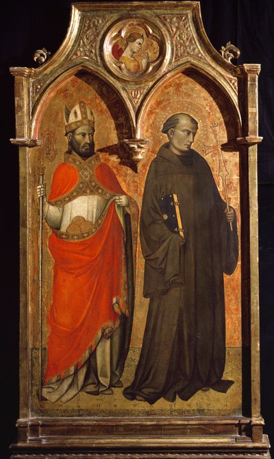Sankt Nikolaus af Bari og Sankt Francois af Assisi Maleri af Lorenzo di Niccolo Gerini (14.-15. århundrede) Søn 153,6x85,5 cm Assisi, Museum of the Treasury of the Basilica of San Francesco. Perkins College af Lorenzo di Niccolo Gerini