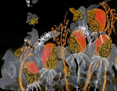 Mørkegulde blomster af Lori Ann Folz