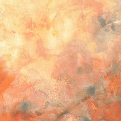 Golden Peach Watercolor Flow af Lori Ann Folz