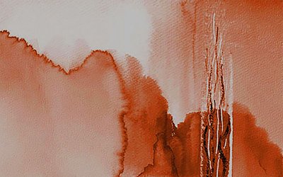Terracotta – Abstrakt strømning af Lori Ann Folz