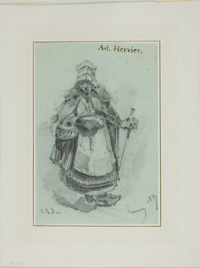 Bondekvinde af Louis Adolphe Hervier