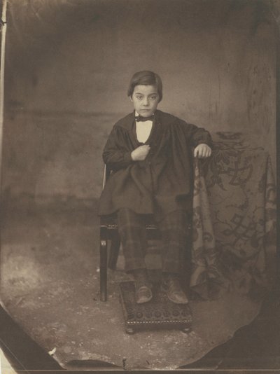Portræt af en ung dreng, ca. 1848. af Louis Adolphe Humbert de Molard