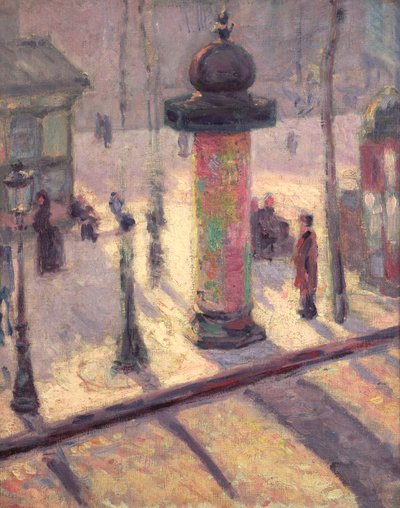 Kiosk på Boulevard Clichy, 1886-7 af Louis Anquetin