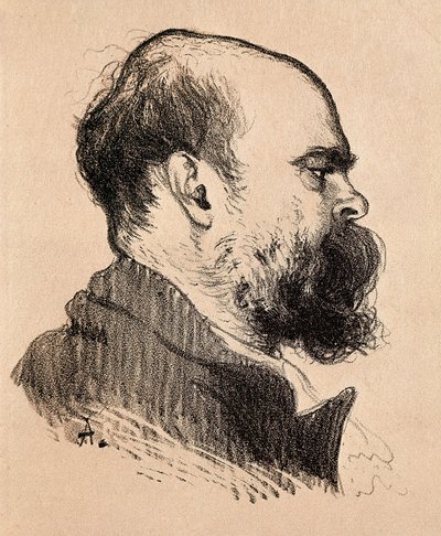 Portræt af Paul Verlaine af Louis Anquetin