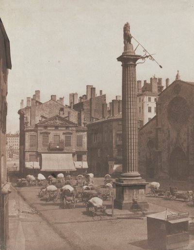 Uden titel Place des Cordeliers, ca. 1852-1853. af Louis Antoine Froissart