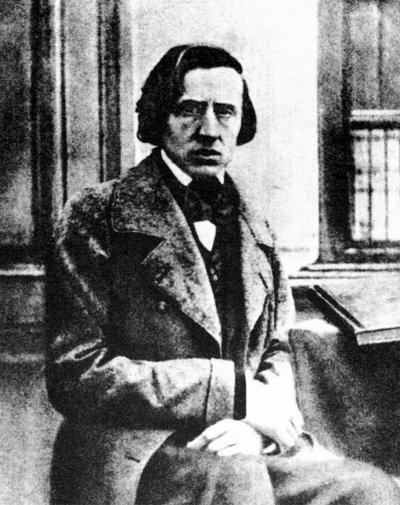 Frédéric Chopin, polnischer Pianist und Komponist, 1849 von Louis Auguste Bisson