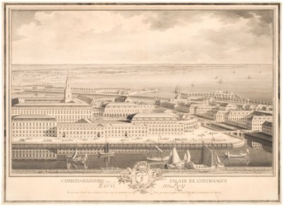 Københavns Slot Christiansborg af Louis Auguste Le Clerc