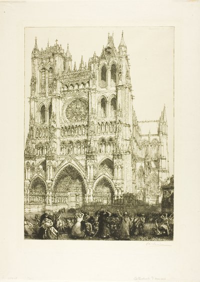 Katedralen i Amiens af Louis Auguste Lepère