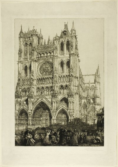 Katedralen i Amiens af Louis Auguste Lepère