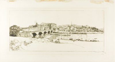 Angers: Panoramaudsigt af Louis Auguste Lepère
