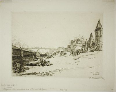 Angers: Den polske konges hus af Louis Auguste Lepère