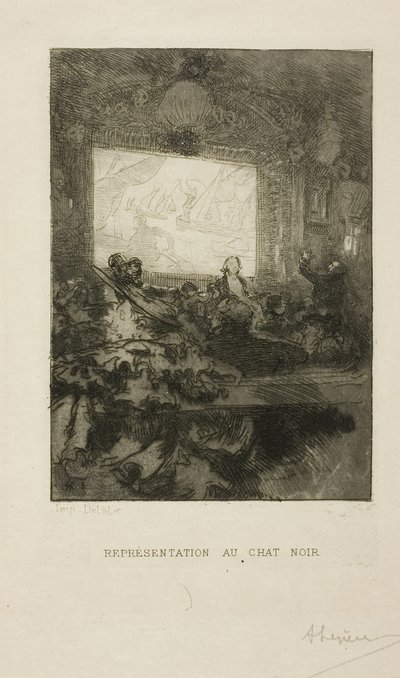 På Chat Noir af Louis Auguste Lepère