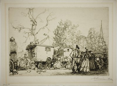 På messen i Saint-Jean-de-Monts af Louis Auguste Lepère