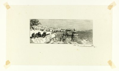 Bercy Wharf, planche to fra Le Long de la Seine et des Boulevards af Louis Auguste Lepère
