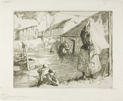 Fiskernes kvarter af Louis Auguste Lepère