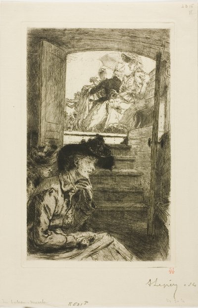 I Bateau-Mouche af Louis Auguste Lepère