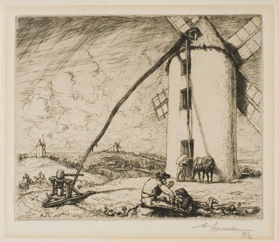 Le Moulin des Chapelles af Louis Auguste Lepère
