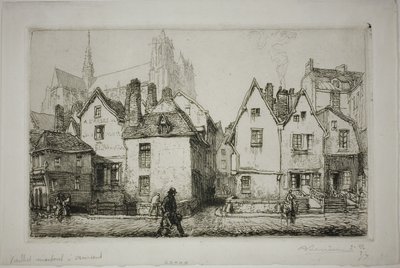 Gamle huse, Amiens af Louis Auguste Lepère
