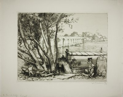 Poissy af Louis Auguste Lepère