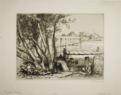 Poissy af Louis Auguste Lepère