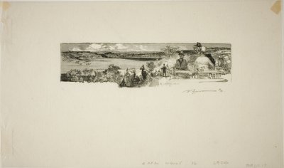 Sole Valley af Louis Auguste Lepère
