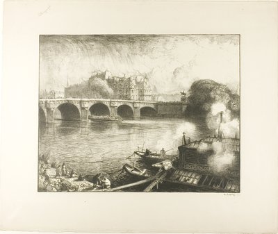 Pont Neuf, Paris af Louis Auguste Lepère