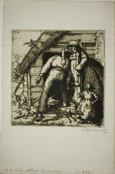 Fjerkræslagteren af Louis Auguste Lepère