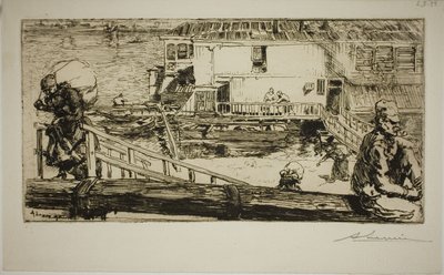 Vaskehuset af Louis Auguste Lepère