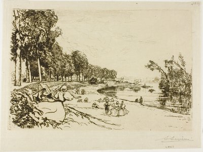 Vejen til Billancourt af Louis Auguste Lepère