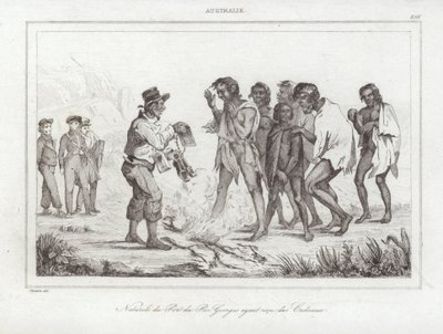 Kong Georges naturlige havn af Louis Auguste de Sainson
