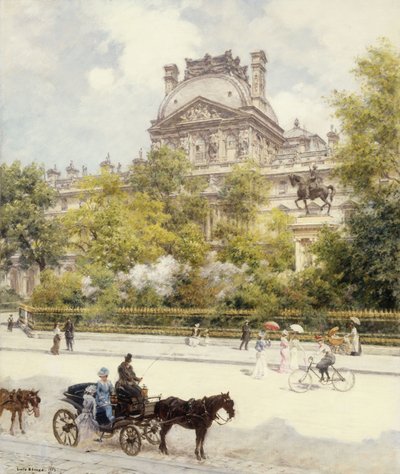 Louvre-pladsen af Louis Beraud