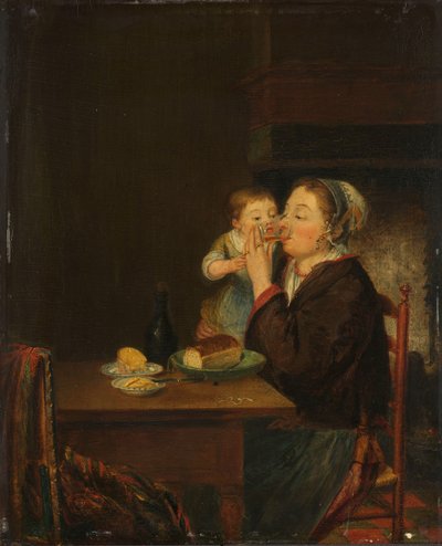 En mor og hendes barn af Louis Bernard Coclers
