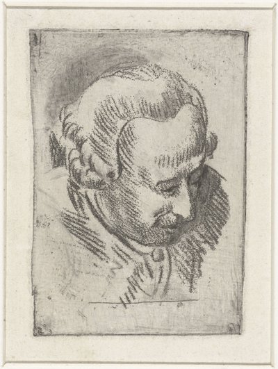 Hovedstudie af Jean Baptiste Coclers af Louis Bernard Coclers