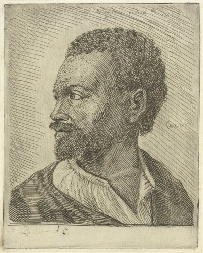 Portræt af en Abessinier af Louis Bernard Coclers