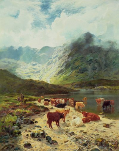 Ross-shire Loch, 1888 af Louis Bosworth Hurt