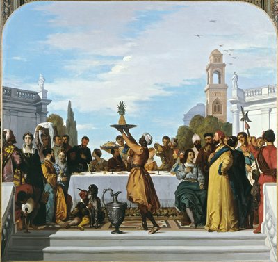 Fest i venetiansk stil, midterpanel af Louis Boulanger
