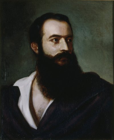 Portræt af Felice Orsini 1819-1858, ca. 1858. af Louis Buchheister