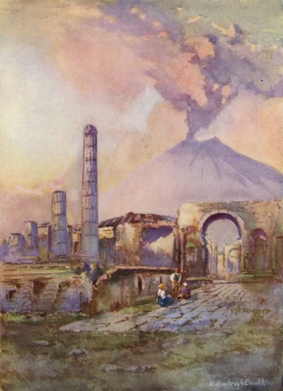 Pompeji, Vesuv i det fjerne af Louis Burleigh Bruhl