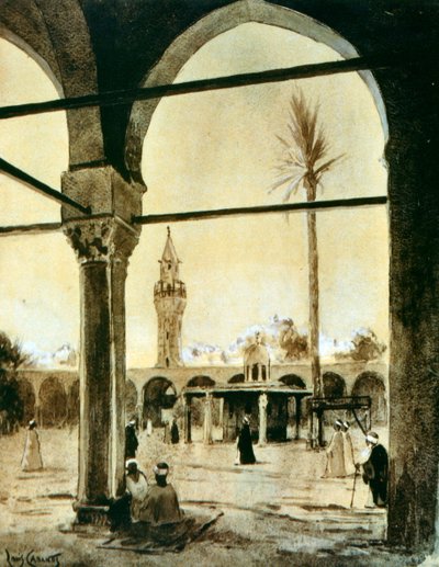 Moske, Cairo, Egypten, 1928 af Louis Cabanes