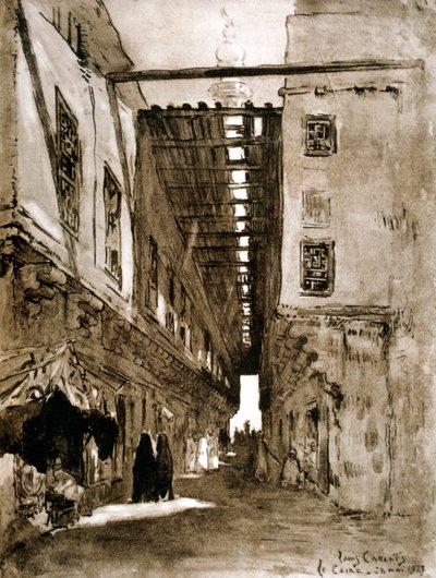 Souks, Cairo, 1928 af Louis Cabanes
