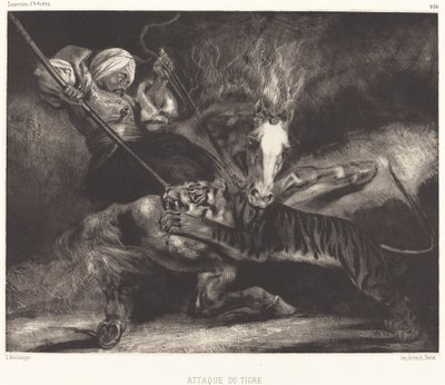 Tigerangreb af Louis Candide Boulanger