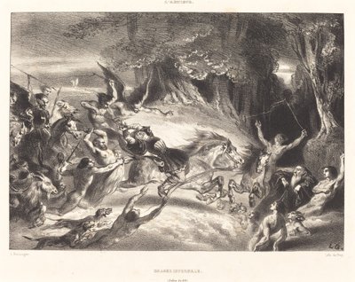 Infernalsk Jagt af Louis Candide Boulanger