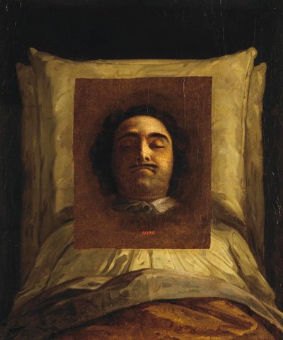 Pierre le Grand - Peter I på hans dødsleje par Caravaque, Louis (1684-1754). Olie på lærred, størrelse: 77x64 af Louis Caravaque
