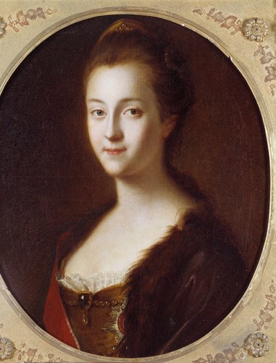 Portræt af Catherine II (1729-1796), Ruslands imperator Maleri af Louis Caravaque (1684-1754) 1700-tallet. Sankt Petersborg, Peterhof Slot af Louis Caravaque